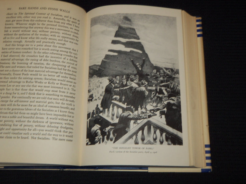 1933 BARE HANDS AND STONE WALLS BOOK BY CHARLES EDWARD RUSSELL - KD 7829