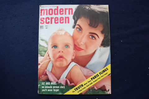 1953 DECEMBER MODERN SCREEN MAGAZINE - ELIZABETH TAYLOR COVER - E 17326
