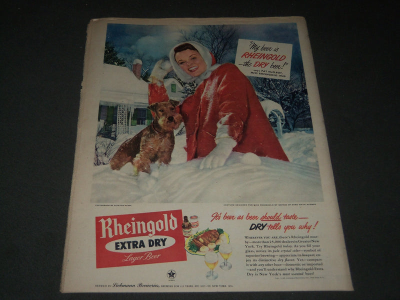 1949 JANUARY 16 SUNDAY MIRROR MAGAZINE SECTION - ANN BLYTH COVER - J 2992
