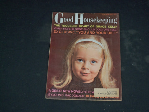 1962 OCTOBER GOOD HOUSEKEEPING MAGAZINE - NICE COVER, ARTICLES & ADS - B 4026