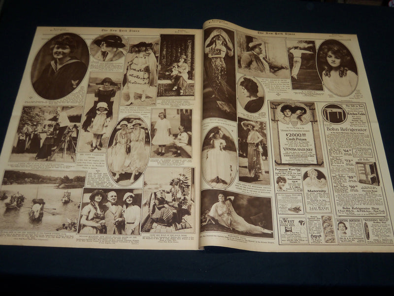 1921 JULY 24 NEW YORK TIMES PICTURE SECTION NO. 4 & 5 - YACHT ACUSHLA - NT 8940