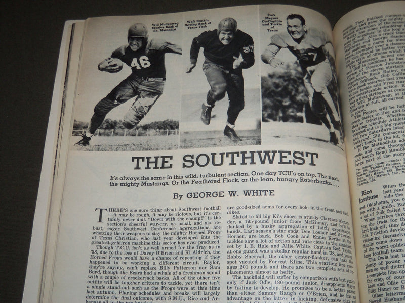 1939 FOOTBALL ILLUSTRATED ANNUAL MAGAZINE - GREAT COVER & PHOTOS - J 2510