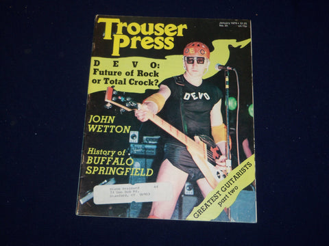 1979 JANUARY TROUSER PRESS MAGAZINE - DEVO COVER - SP 9600