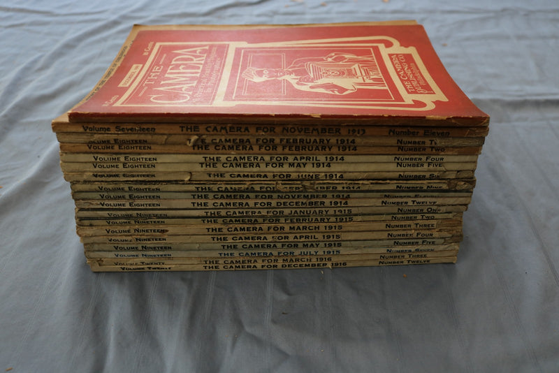 1909-1916 THE CAMERA MAGAZINE - LOT OF 18 - O 3836