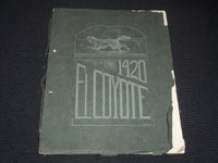 1920 EL COYOTE YEARBOOKS ROSWELL HIGH SCHOOL - NEW MEXICO - K 3388