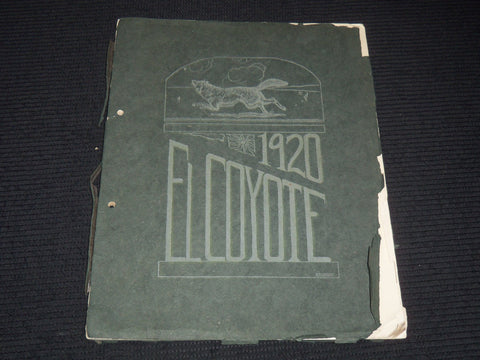 1920 EL COYOTE YEARBOOKS ROSWELL HIGH SCHOOL - NEW MEXICO - K 3388