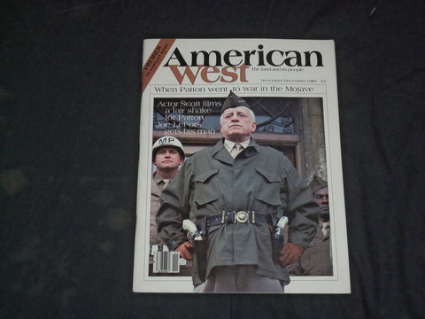 1985 NOV/DEC AMERICAN WEST MAGAZINE - GEORGE C. SCOTT, AS PATTON COVER - CW 902