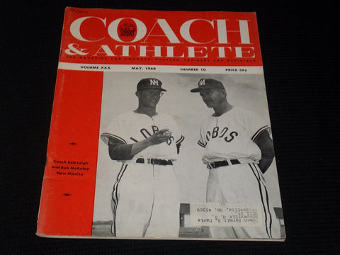 1968 MAY COACH & ATHLETE MAGAZINE - BOB LEIGH BOB MCAULAY NM - E 5790
