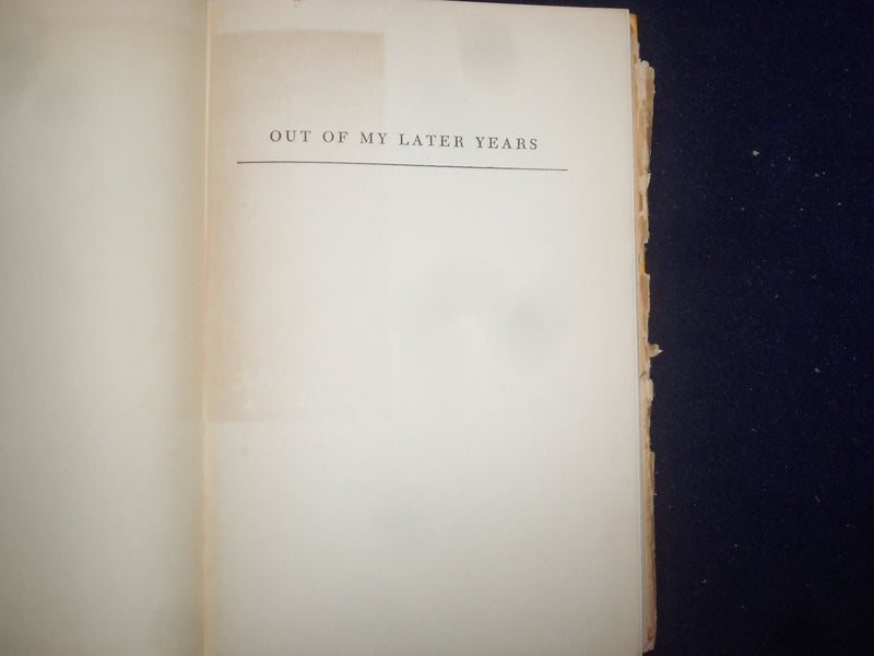 1950 OUT OF MY LATER YEARS HARDCOVER BOOK BY ALBERT EINSTEIN - KD 9115
