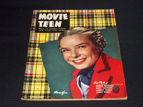 1947 OCTOBER MOVIE TEEN MAGAZINE - DIANA LYNN FRONT COVER - E 15012