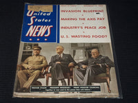 1943 DECEMBER 17 UNITED STATES NEWS MAGAZINE - ROOSEVELT CHURCHILL + - E 3546