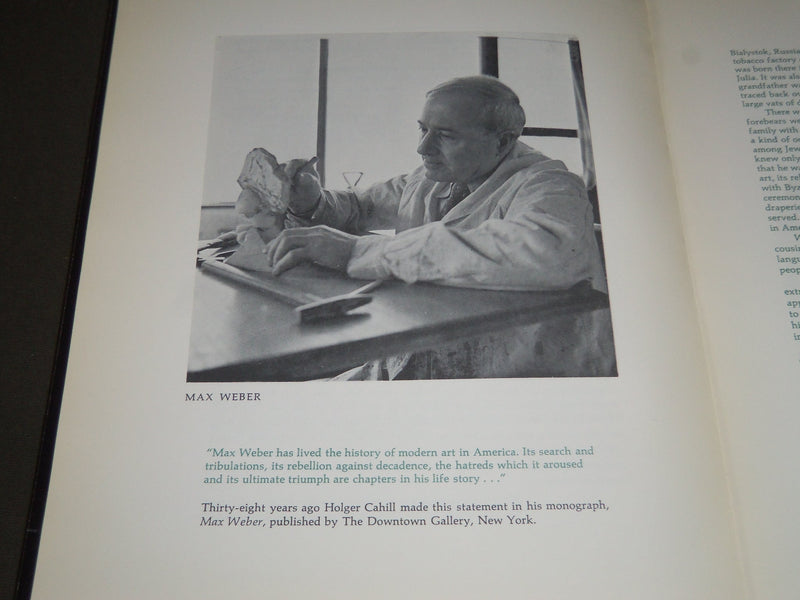 1968 MAX WEBER EXHIBITION IN THE WEST SOFTCOVER BOOK - NICE PRINTS - J 2271