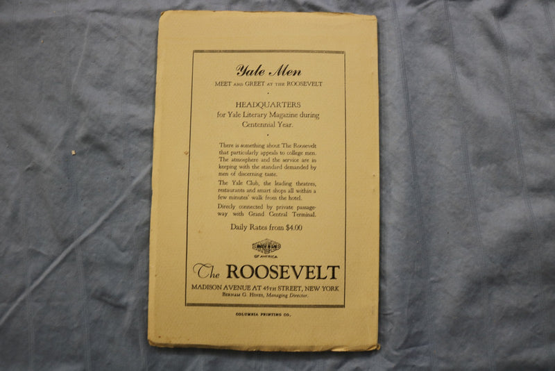 1935 OCTOBER THE YALE LITERARY MAGAZINE - BRENDAN GILL - K 3229