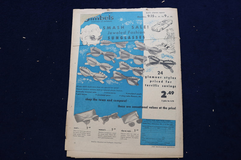 1955 JULY 24 SCREEN RADIO TELEVISION MAGAZINE - DANA WYNTER COVER - E 23120