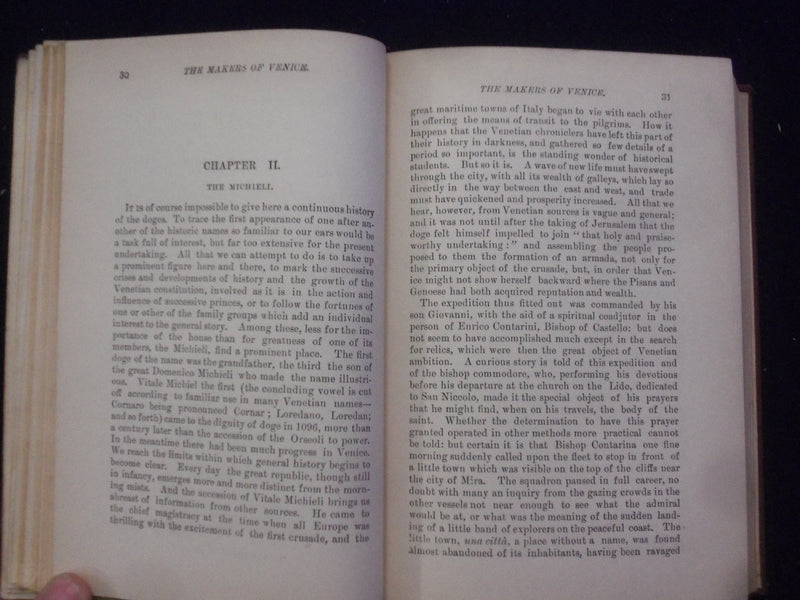 1900'S THE MAKERS OF VENICE HARDCOVER BOOK BY MRS. OLIPHANT - KD 8470