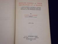1926 ENGLISH ROOMS AND THEIR DECORATION AT A GLANCE BOOK BY HAYWARD - KD 910C