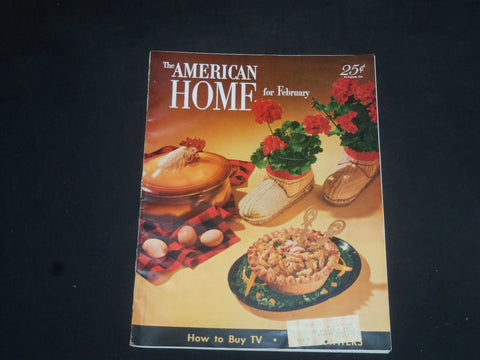 1954 FEBRUARY THE AMERICAN HOME MAGAZINE - NICE COVER, STORIES & PHOTOS - SP 716