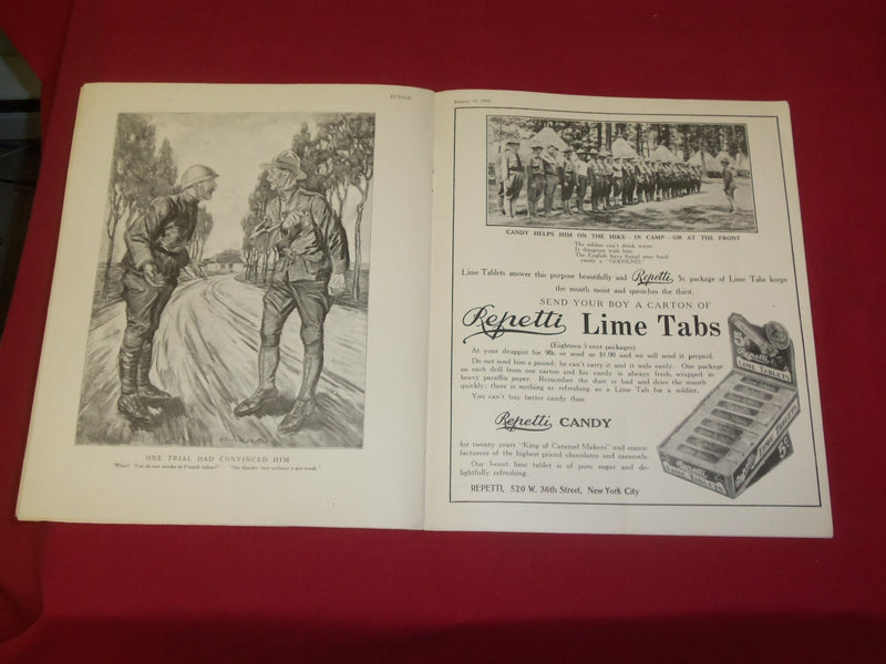 1918 JANUARY 12 JUDGE MAGAZINE - MOTHER AND SON - ILLUSTRATIONS & STORIES-B 6067