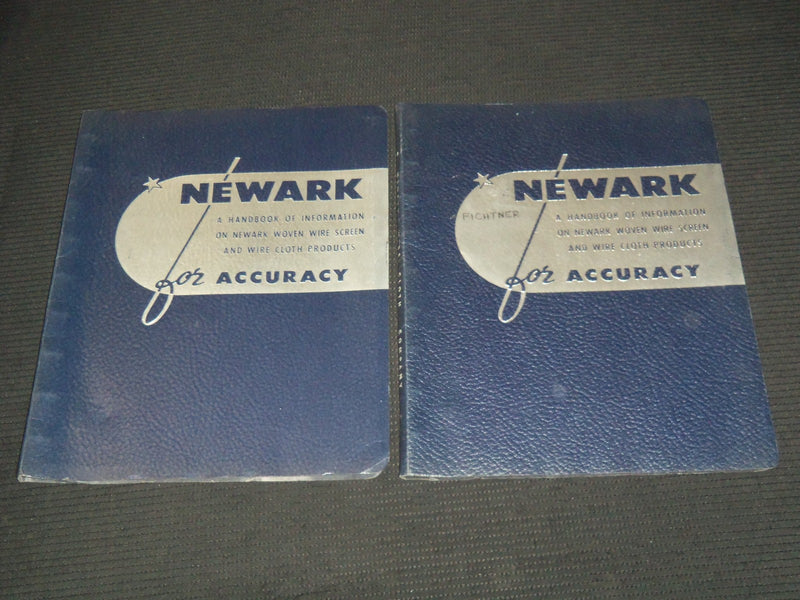 1960'S NEWARK HANDBOOK ON WOVEN WIRE SCREEN CATALOGS LOT OF 2 - KD 3912P