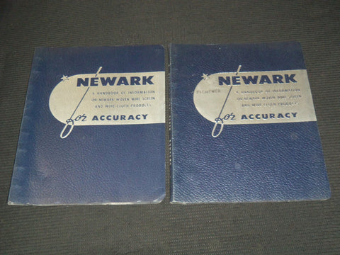 1960'S NEWARK HANDBOOK ON WOVEN WIRE SCREEN CATALOGS LOT OF 2 - KD 3912P