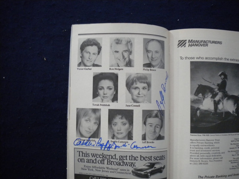 1989 LEND ME A TENOR PLAYBILL - PHILIP BOSCO, VICTOR GARBER SIGNATURES - J 8327