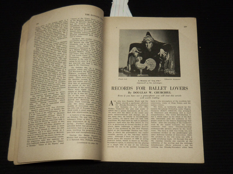 1942 DECEMBER THE DANCING TIMES MAGAZINE - ANTON DOLIN - K 541