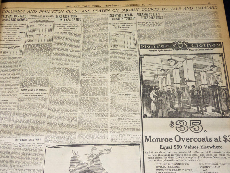 1919 DECEMBER 10 NEW YORK TIMES - MINERS DELAY DECISION TO END STRIKE - NT 7951