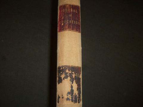 1898 THE JOURNAL OF EDUCATION BOUND VOLUME - GREAT FOLD-OUTS & ILLUS - R 821