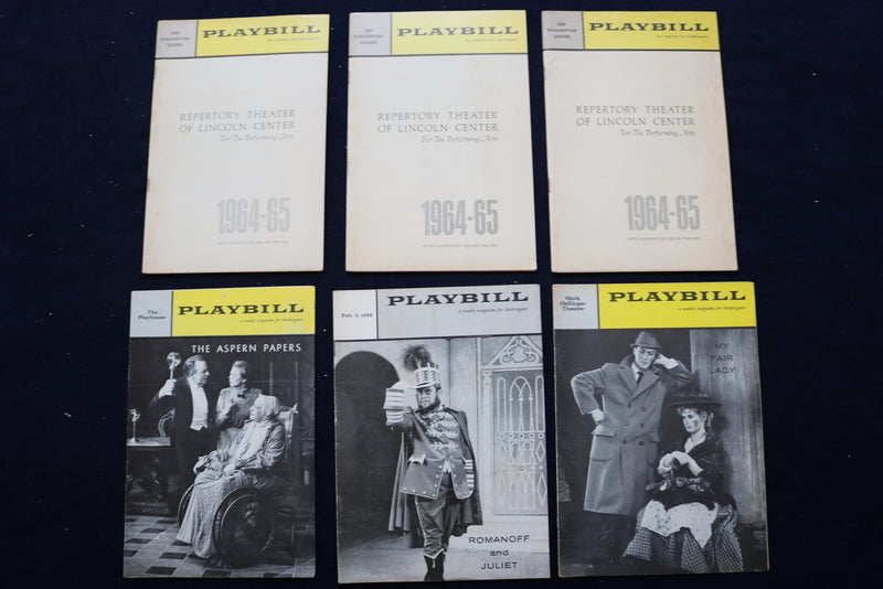 1950'S-1960'S THEATRE PROGRAMS - 33 PLAYBILLS AND 6 OTHERS - LOT OF 39 - O 3319