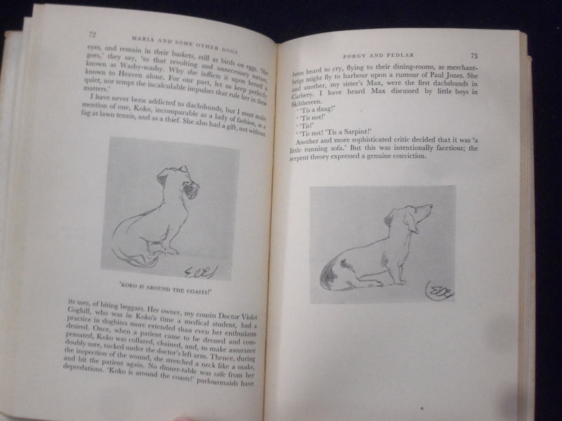 1949 MARIA AND SOME OTHER DOGS HARDCOVER BOOK BY SOMERVILLE & ROSS - KD 8742