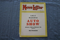 1927 JAN 22 SAN FRANCISCO NEWS LETTER MAGAZINE - PACIFIC AUTO SHOW - ST 5509I