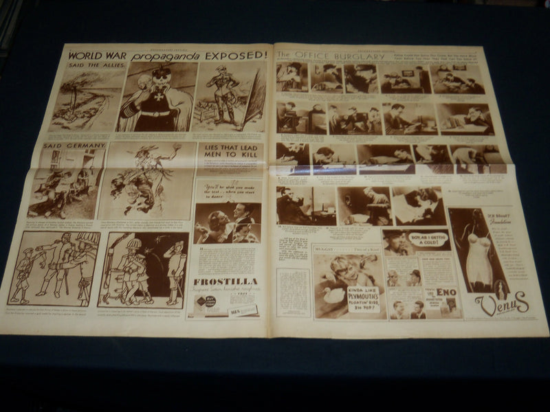 1937 MARCH 7 SAN FRANCISCO CHRONICLE ROTO - WORLD WAR PROPAGANDA - NP 5097