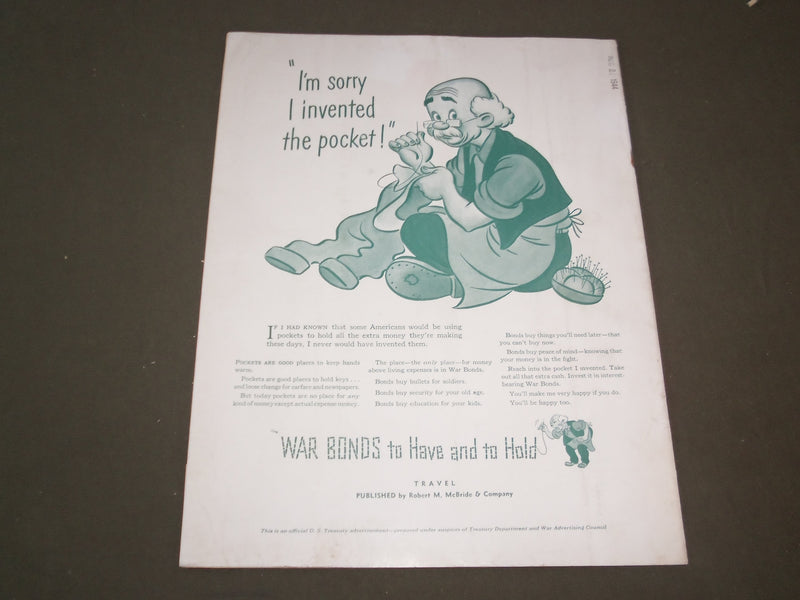 1944 AUGUST TRAVEL MAGAZINE - CHAMPIONS OF THE TIDEWATER - SP 9413