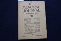 1924 APRIL-MAY THE MENORAH JOURNAL - MAX BROD - K 1602