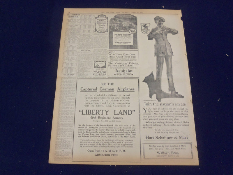 1918 APRIL 18 NEW YORK TIMES - HAIG REGAINS GROUND BUT LOSES IT AGAIN - NT 8224