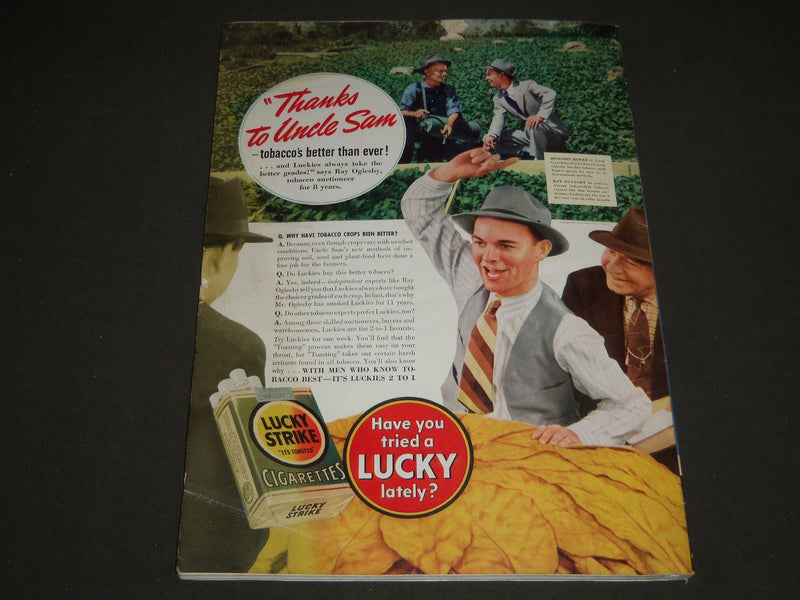 1940 JAN ESQUIRE MAGAZINE - GEORGE PETTY ILLUSTRATION - COVER AND ADS - ST 5057