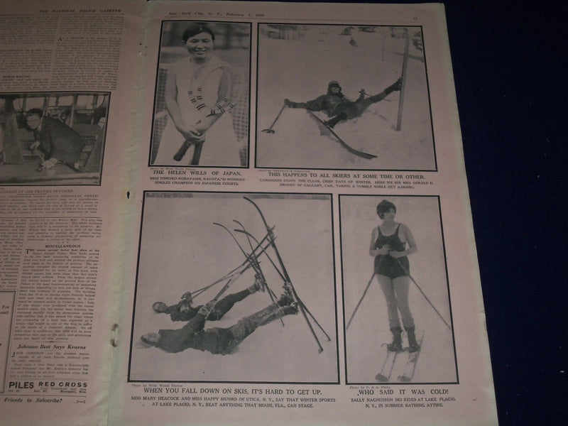 1931 FEB 1 NATIONAL POLICE GAZETTE - LOMSKI & ROSENBLOOM FIGHT - HART - SP 3052