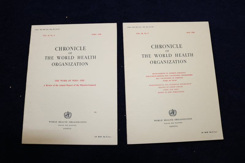 1955-1958 CHRONICLE OF THE WORLD HEALTH ORGANIZATION - LOT OF 15 - O 3360