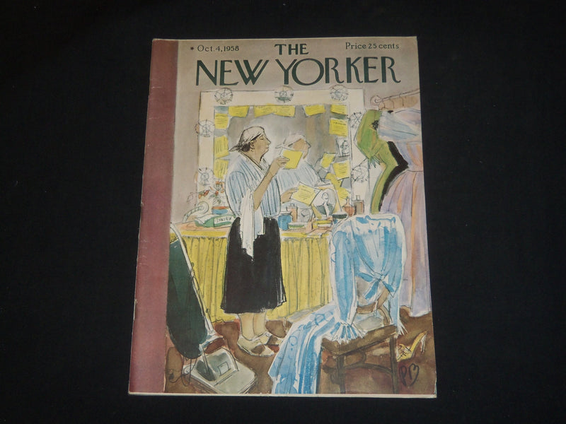 1958 OCTOBER 4 THE NEW YORKER MAGAZINE - ILLUSTRATED COVER - NY 688