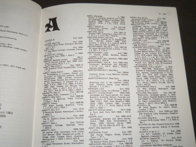 1984 THE DICTIONARY OF BRITISH ARTISTS 1880-1940 BOOK - I 465