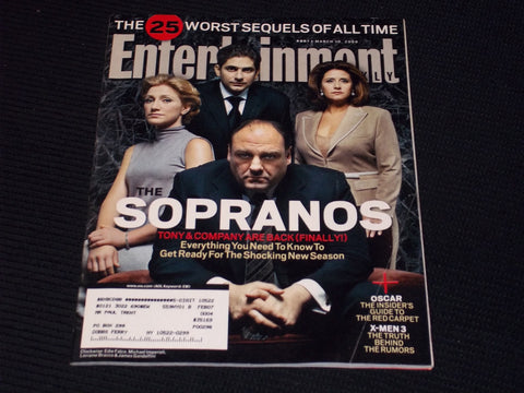 2006 MARCH 10 ENTERTAINMENT WEEKLY MAGAZINE - THE SOPRANOS COVER - E 12384
