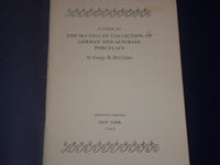 1946 THE MCCLELLAN COLLECTION OF GERMAN & AUSTRIAN PORCELAIN - PHOTOS - J 1650