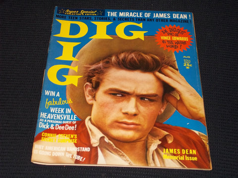 1962 AUGUST DIG MAGAZINE - JAMES DEAN FRONT COVER - E 12220