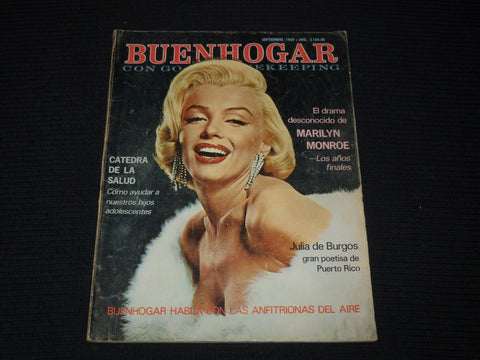 1969 SEPTEMBER BUENHOGAR MAGAZINE - MARILYN MONROE - RARE - E 17045