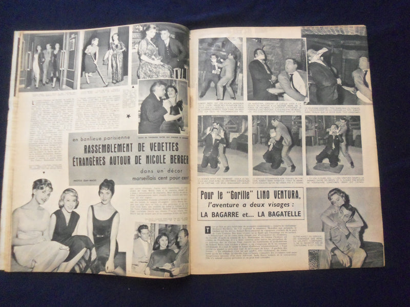1957 DEC 12 CINEMONDE MAGAZINE- ZIZI JEANMAIRE COVER - FRENCH EDITION - SP 4868M