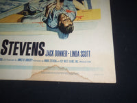 1964 ESCAPE FROM HELL ISLAND 1/2 SHEET MOVIE POSTER - MARK STEVENS - P 454