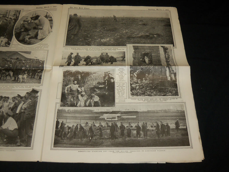 1915 MARCH 7 NEW YORK TIMES PICTURE SECTION - BLUECHER SINKING - NP 5474