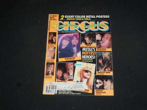 1990 JULY 31 CIRCUS MAGAZINE - METAL'S HOTTEST HEROES COVER - PHOTOS - SP 7631
