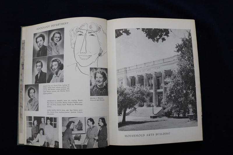 1951 DAEDALIAN TEXAS STATE COLLEGE FOR WOMEN YEARBOOK - DENTON, TX - YB 3440
