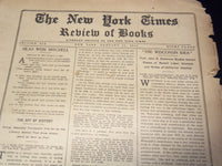 1914 NEW YORK TIMES NEWSPAPER BOOK REVIEW SECTIONS LOT OF 17 ISSUES - O 3221C